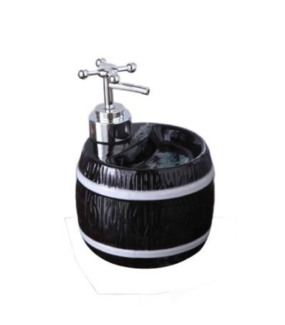 Black Ceramic Soap Dispenser