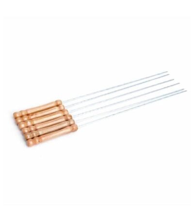 Stainless Steel Barbeque Stick 40cm Set of 6pcs
