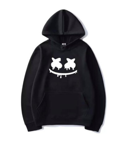 Men's Cotton Graphic Sublimation Hoodie Black