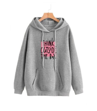 Women's Stitched Fleece Printed Pullover Hoodie