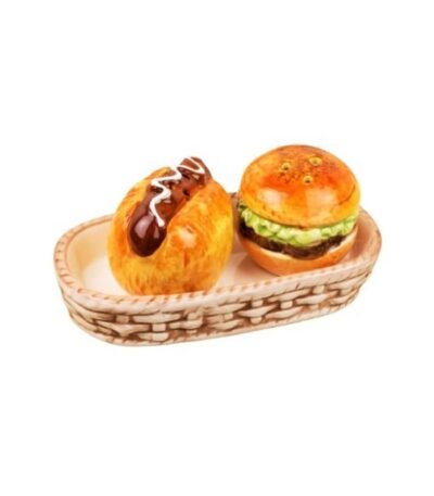 Fast Food Shape Ceramic Salt & pepper