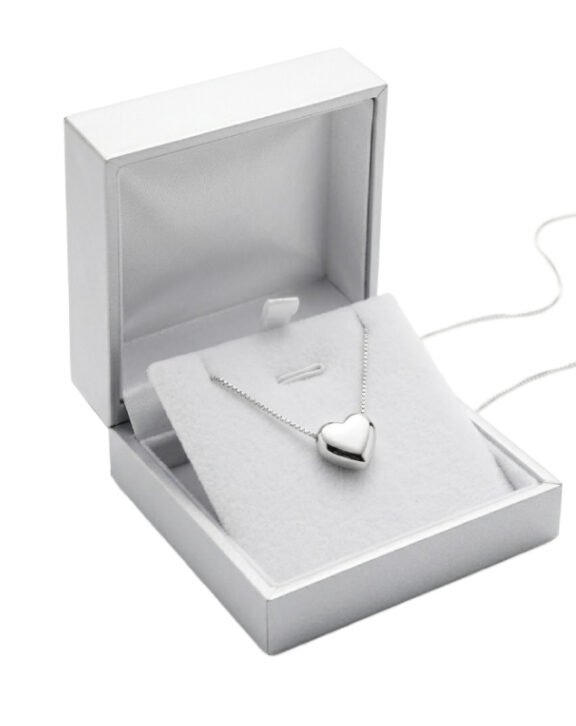 White Tiny Heart Love Locket