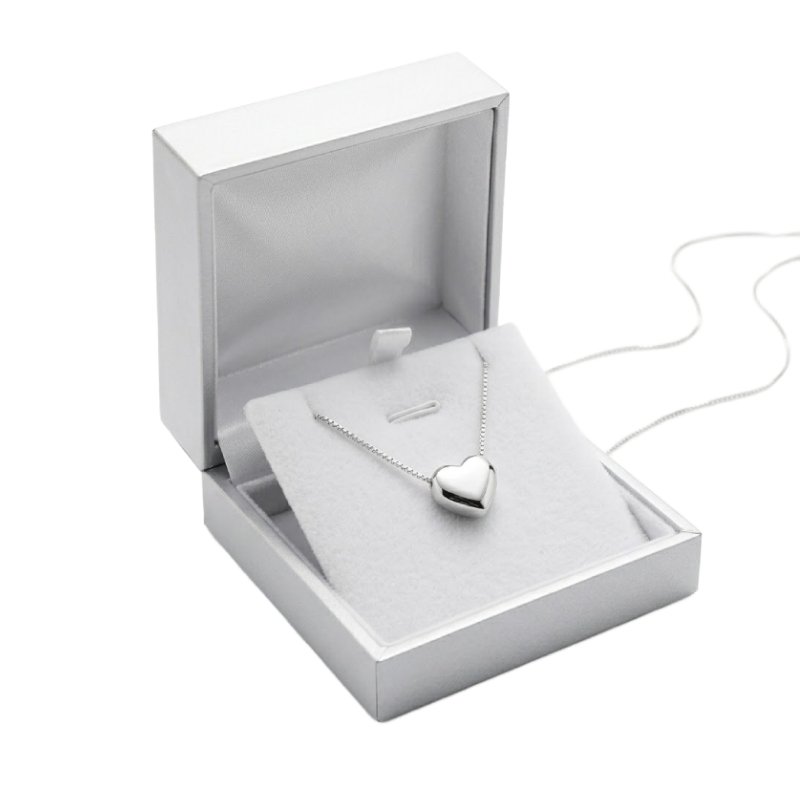 White Tiny Heart Love Locket