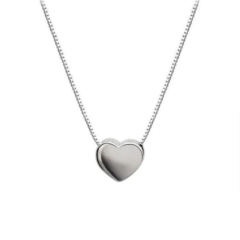White Tiny Heart Love Locket