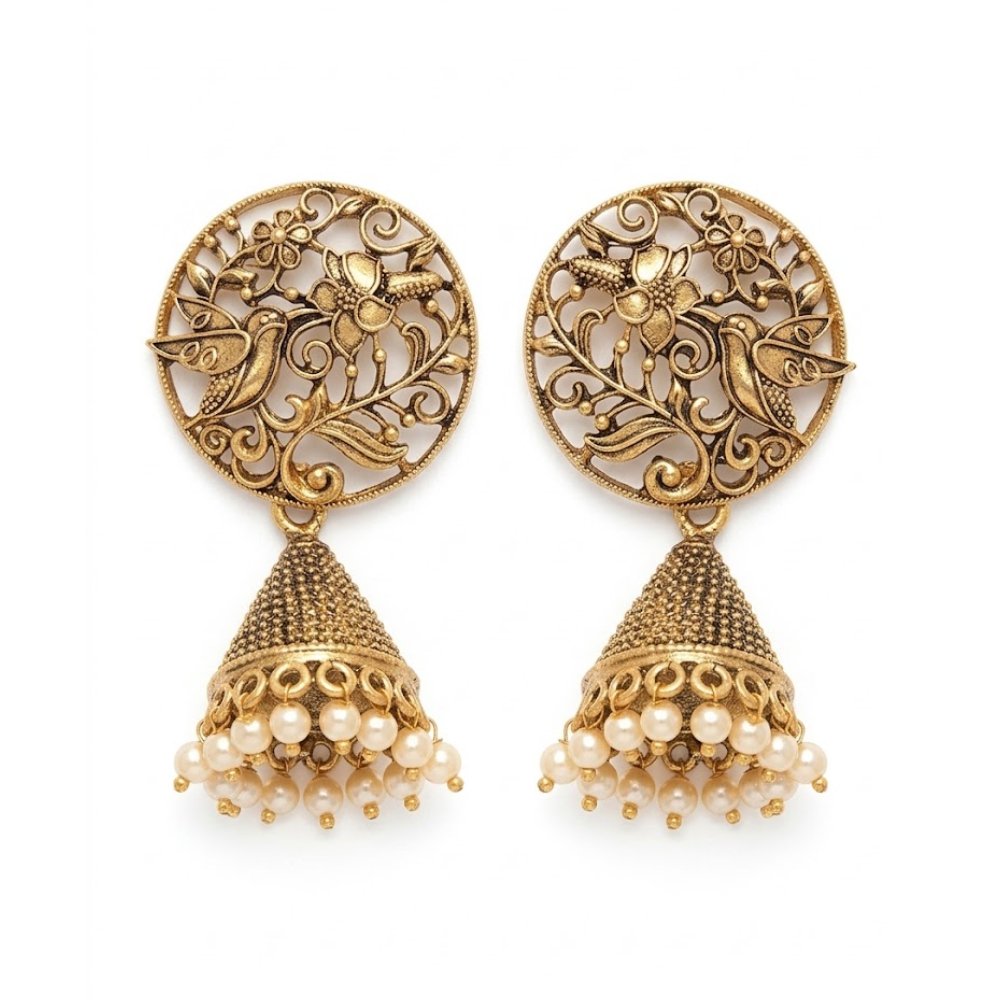 Golden Metal Antique Afghan Jhumka