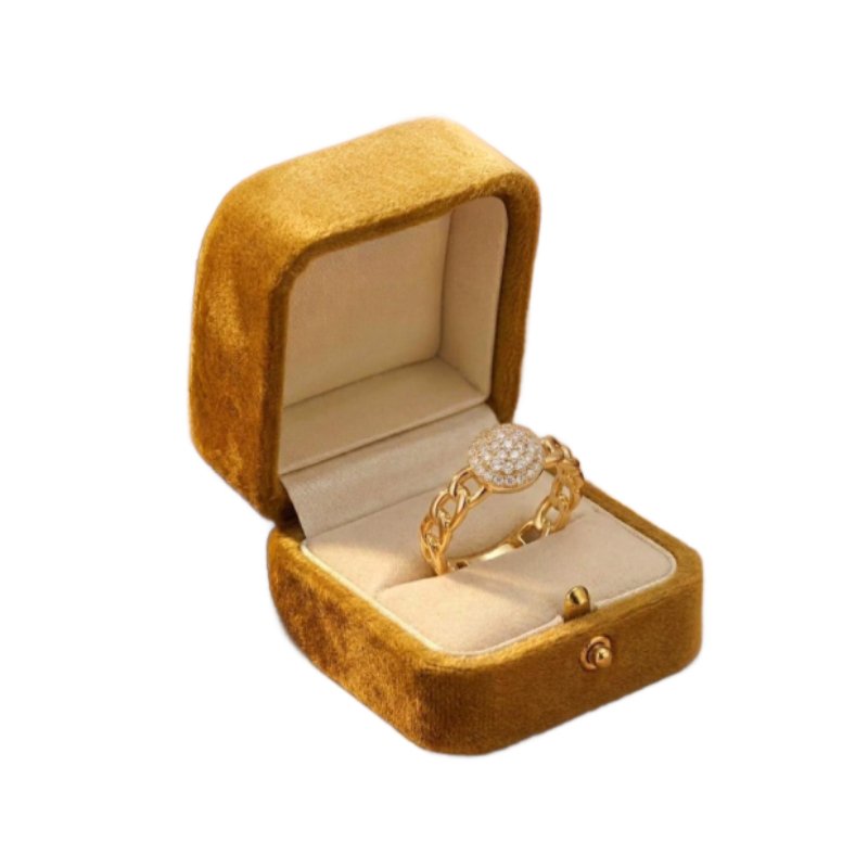 Adjustable Golden Chain Ring For Girl