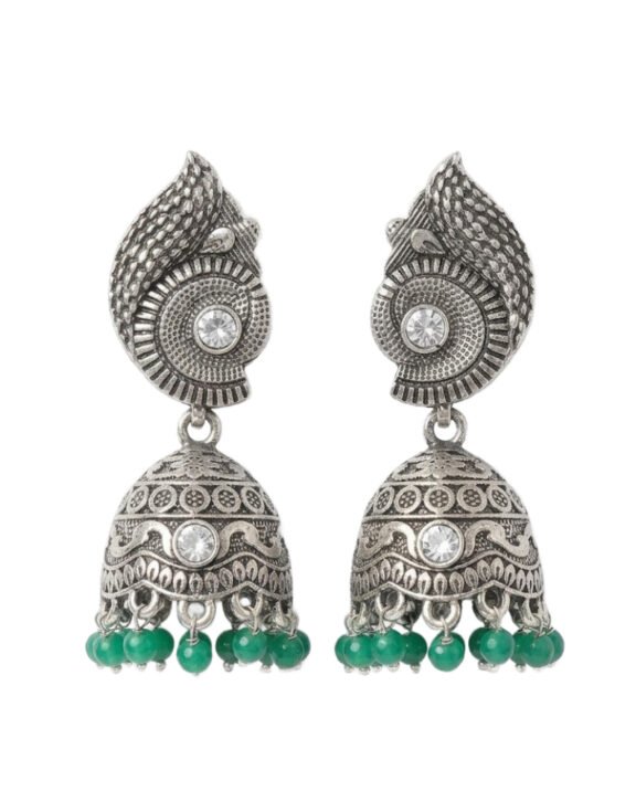 Metal Silver Antique Style Jhumka