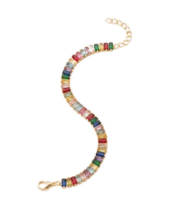 Colorful Baguette Martina Bracelet