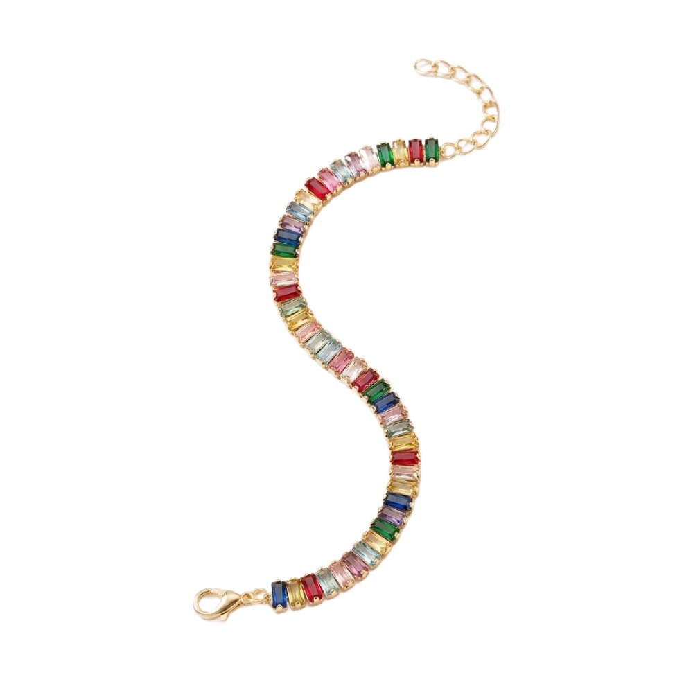 Colorful Baguette Martina Bracelet