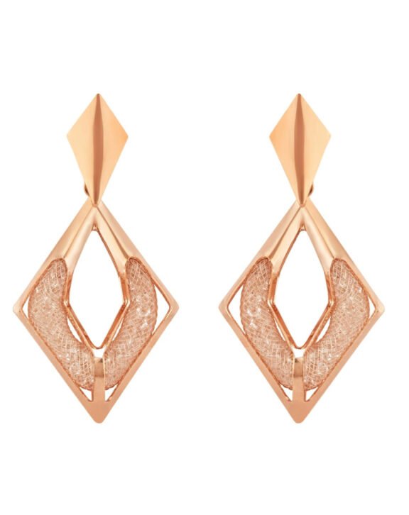 Triangle Rose Gold Earring