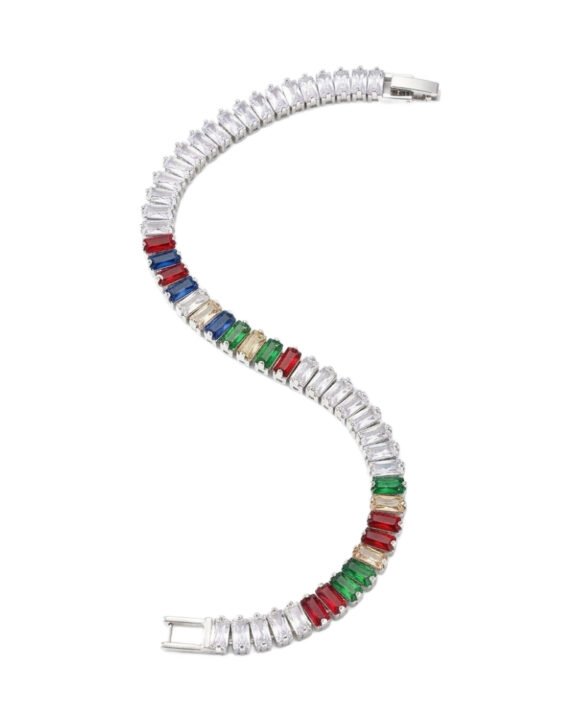 Colorful Design Baguette Martina Bracelet