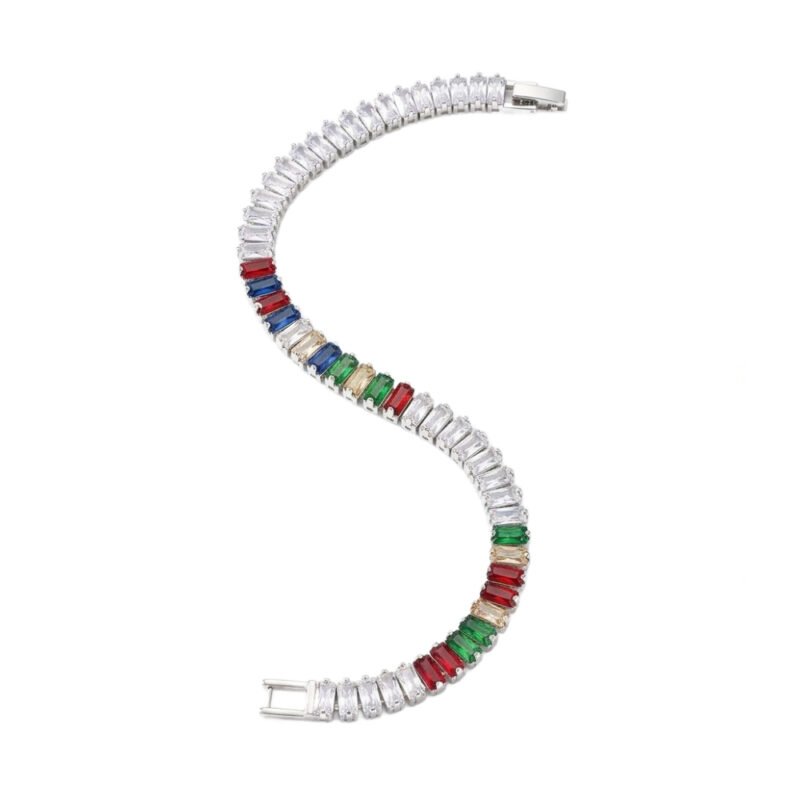 Colorful Design Baguette Martina Bracelet